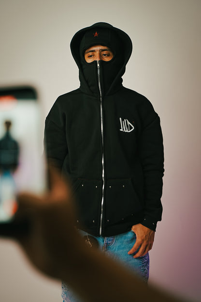 Criminal Delirium Hoodie con Gorro y Pasamontañas